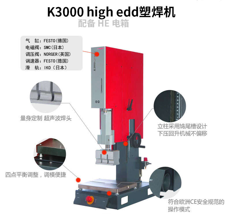 超聲波塑焊機 K3000 High End 20kHz 2000/3000W