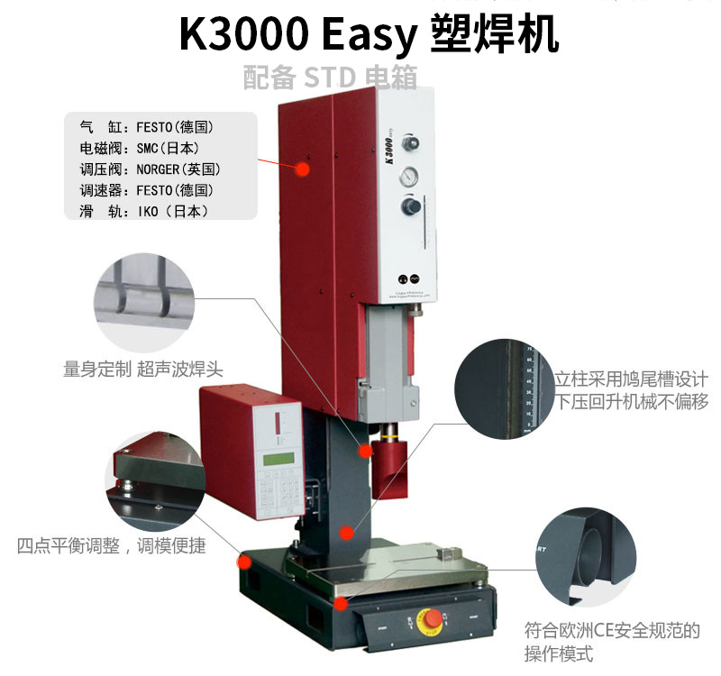 超聲波塑焊機 K3000 Easy 20kHz 1500/2000/3000W